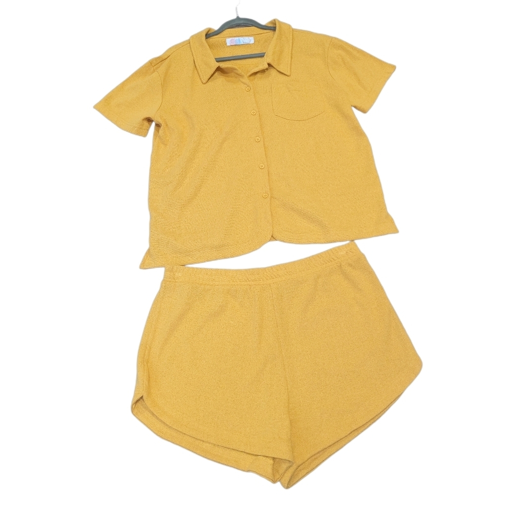 Free People Beach Button-Up Terry Cloth Set